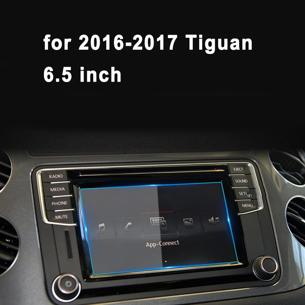 

Автомобильная Мультимедийная Защита экрана для Volkswagen Tiguan 2012-2017, 6,5 дюйма, HD, прозрачное закаленное стекло, защита для салона VW