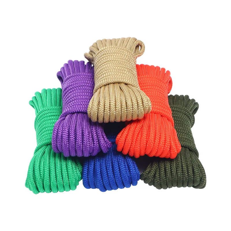 10Meters 8 10mm Solid Parachute Cord Lanyard Rope Camping Survival Equipment