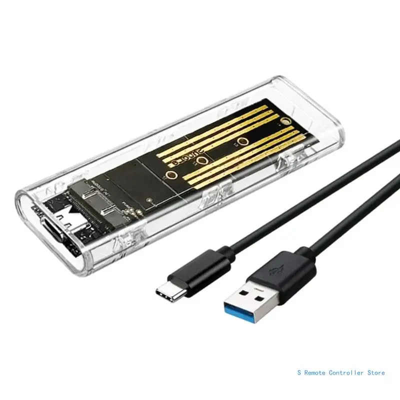 Portable-M.2 NVMe SSD 케이스-쉘 USB 3.2 Gen2x2 TypeC 하드 드라이브 상자 NVME/NGFF- M.2 NVMe SSD 상자용 Portocols