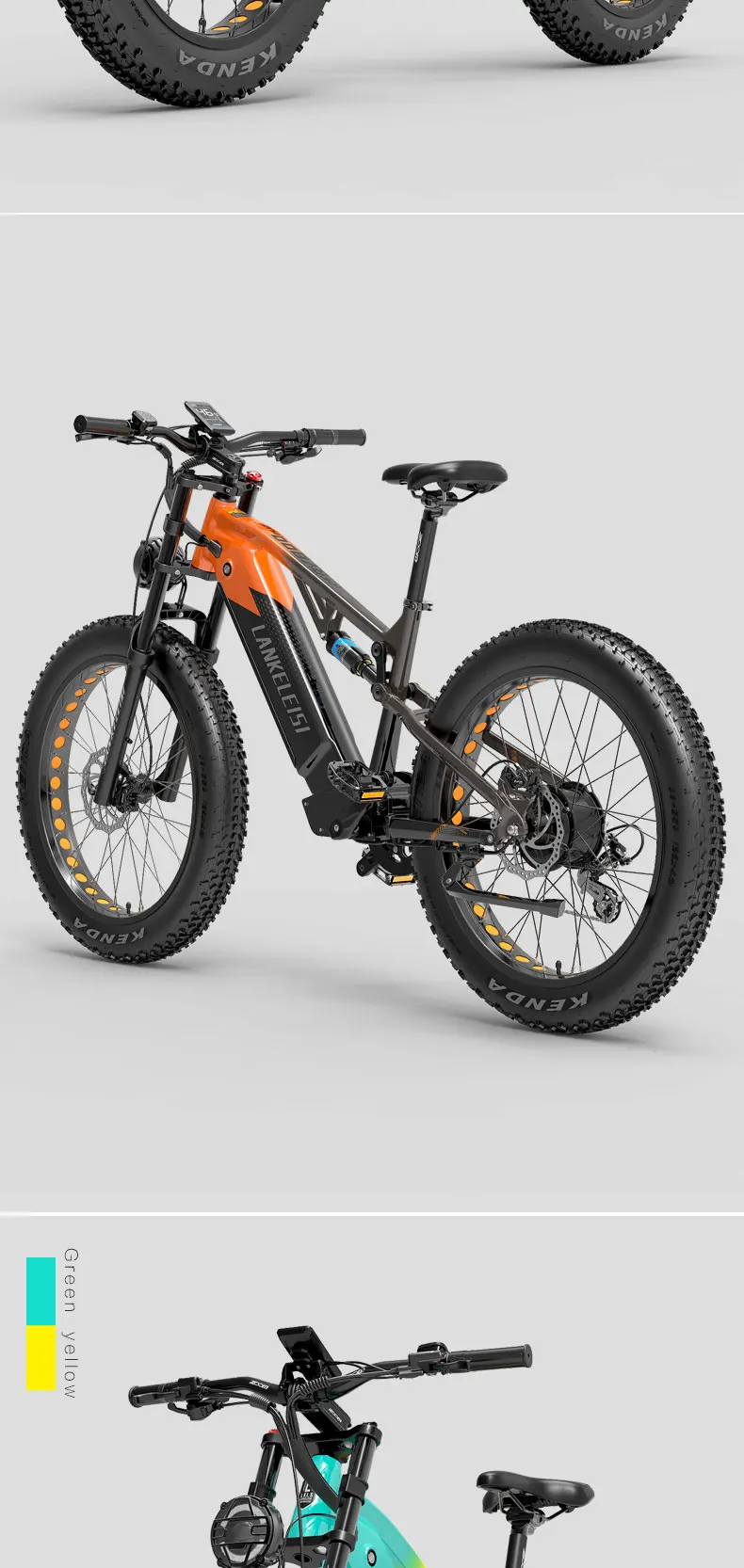 2021 New M80 Adult Offroad Electric Bike 26 inch Ebike350W 12.8AH