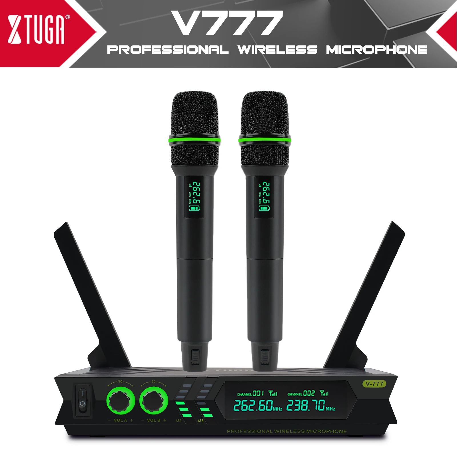 UHF ワイヤレスマイク 2本セット ブラック ワイヤレスマイク 2本 セット カラオケ マイク 2本同時 ハンド