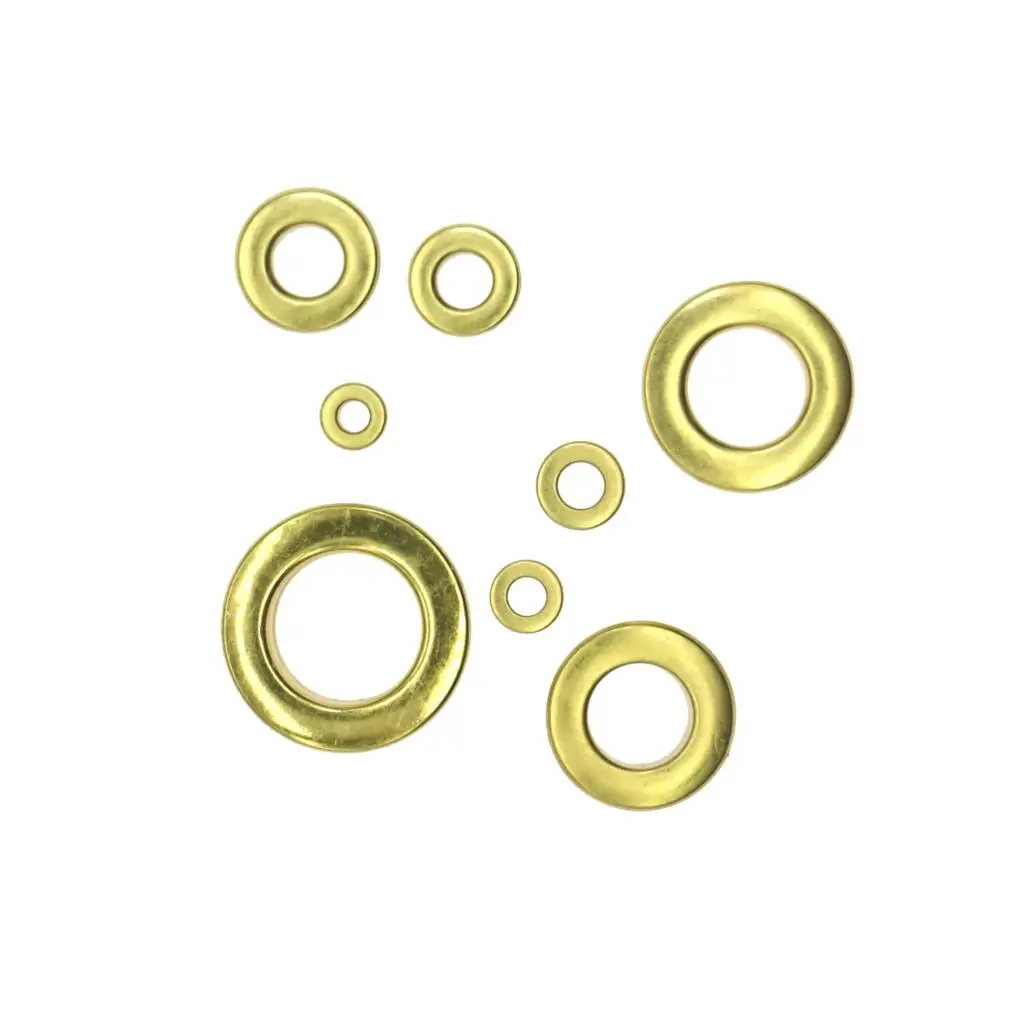 Plane Gold Pure Copper Eyelets for Awnings Leather Goods Handbag
