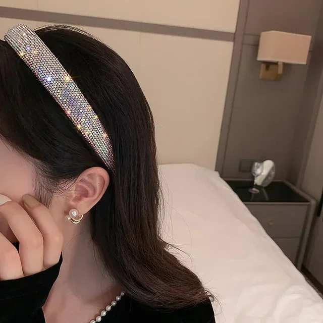 New Headband Headwear Versatile Headbands Silver Color Hairbands Velvet for Women Hair Accessories Gifts 3