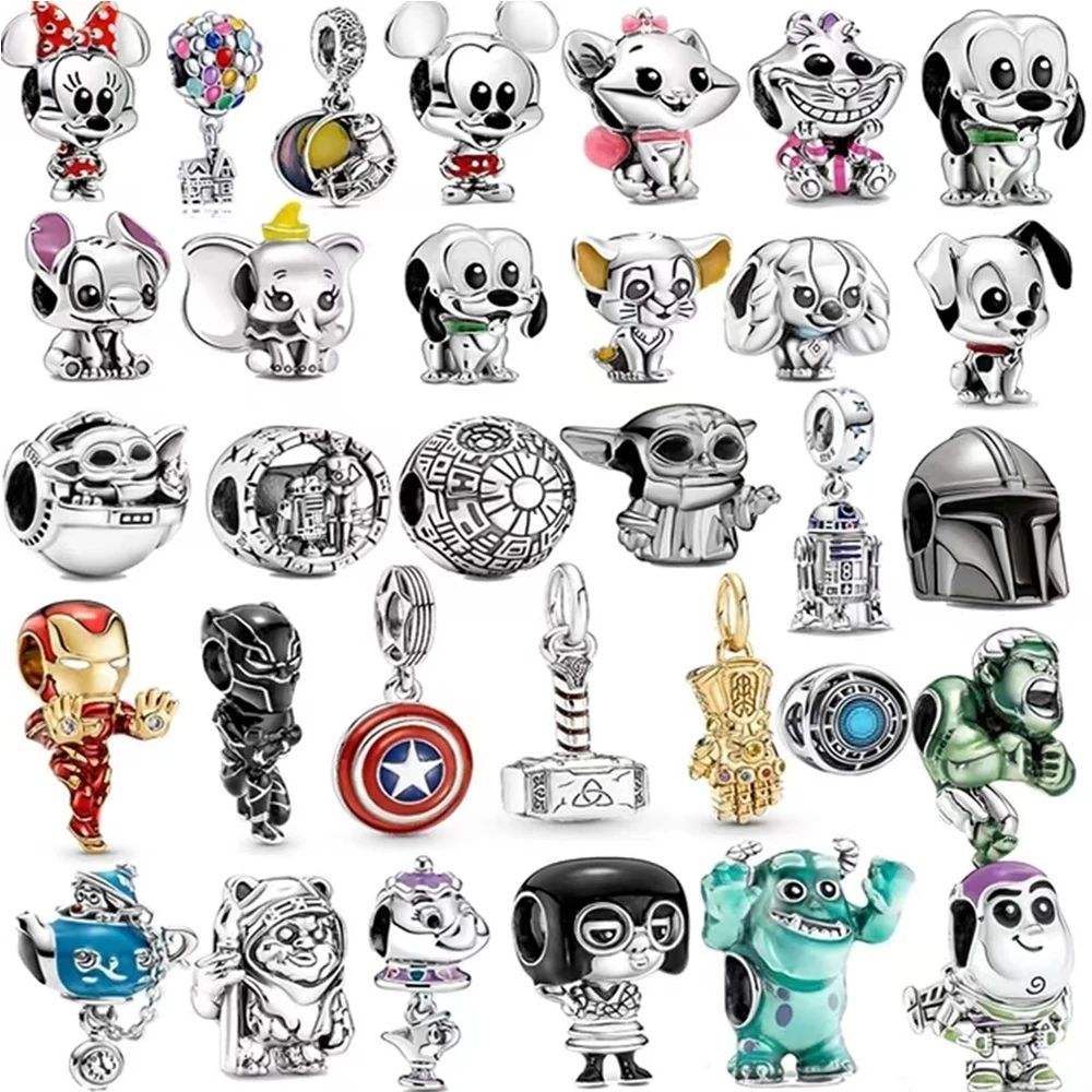 2022 100% Plata de 925 Disney Charm para Pandora Original pulsera mujer cumpleaños Boutique joyería de - AliExpress