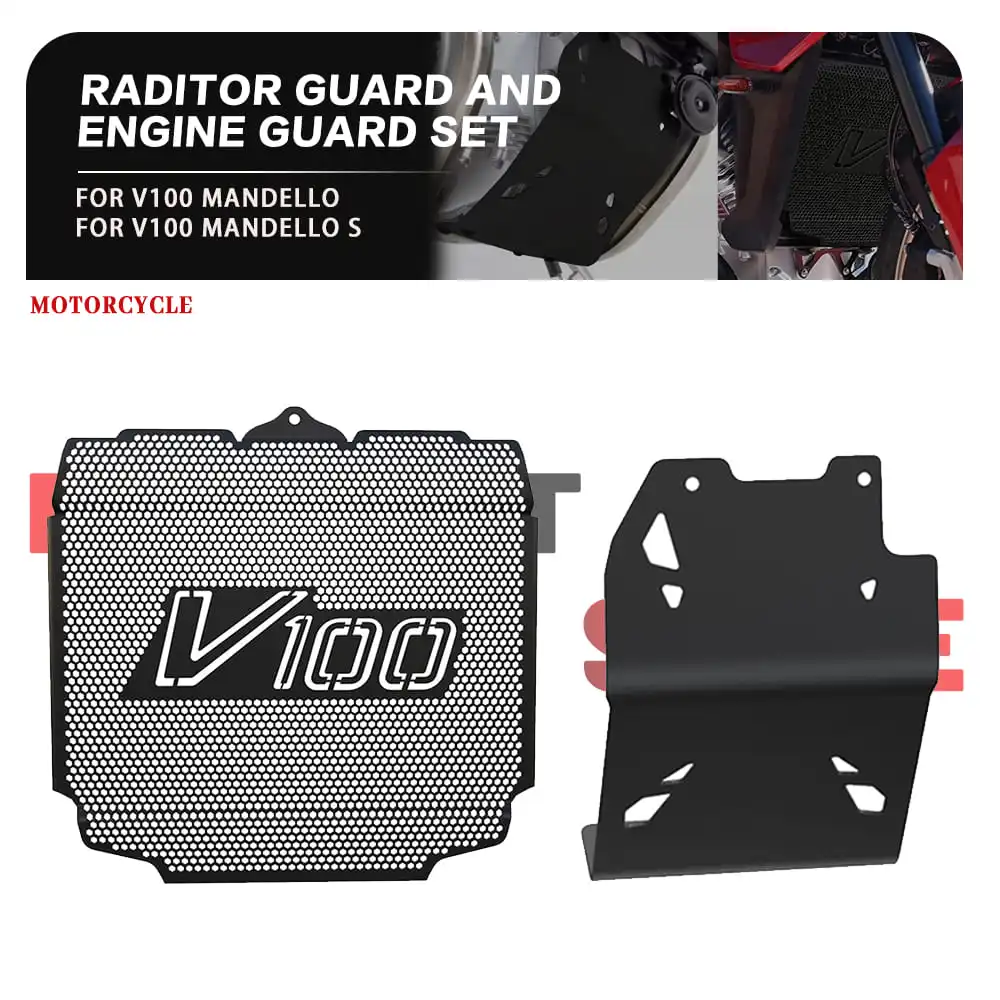 2022 2023 2024 V100 Per Moto Guzzi V100 Mandello Mandello V100 S Radiatore Moto E Testata Motore Protezione Set Completo