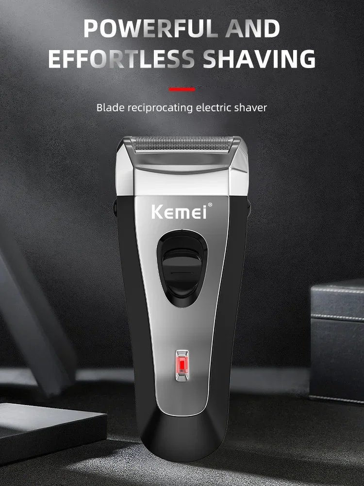 KEMEI KM-9038 방수 무선 면도기 USB 충전식 면도기 이발기 트리머 전기 면도기 남성용