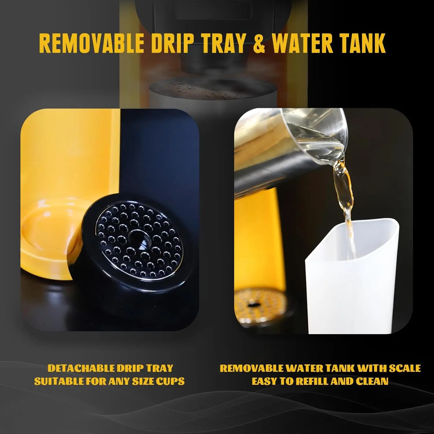 Cordless Coffee Maker Compatible with Dewalt 18V 20V Battery