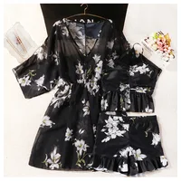 2025 New Split Swimsuit for Women Three-piece Conservative Meat Covering and Slimming Sun Protection Hot Spring Suit 4