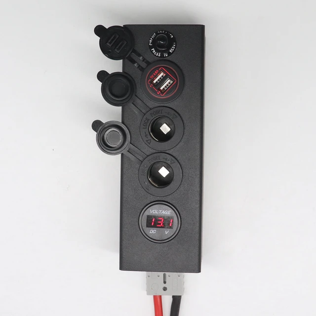 Chargeur de clip de batterie à 4 ports USB, adaptateur d'alimentation CC  pour véhicule, chargeur petpour téléphone X9W3, 12V, 24V - AliExpress