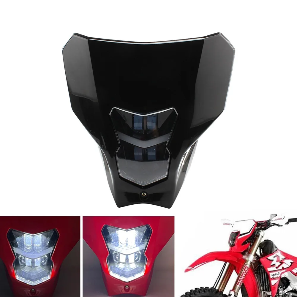 

For Honda CRF 450 LED Headlight Plate Motorcycle Waterproof Plug Head Light CRF450L CRF450XR 19-20 Enduro Motocross Accessories