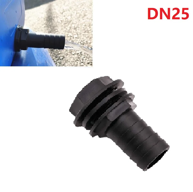 Water Tank Adapter Water Butt Overflow Connector 3/4\" Thread For Water Tanks Fitting Home Garden Water Connectors in ground sprinkler kit