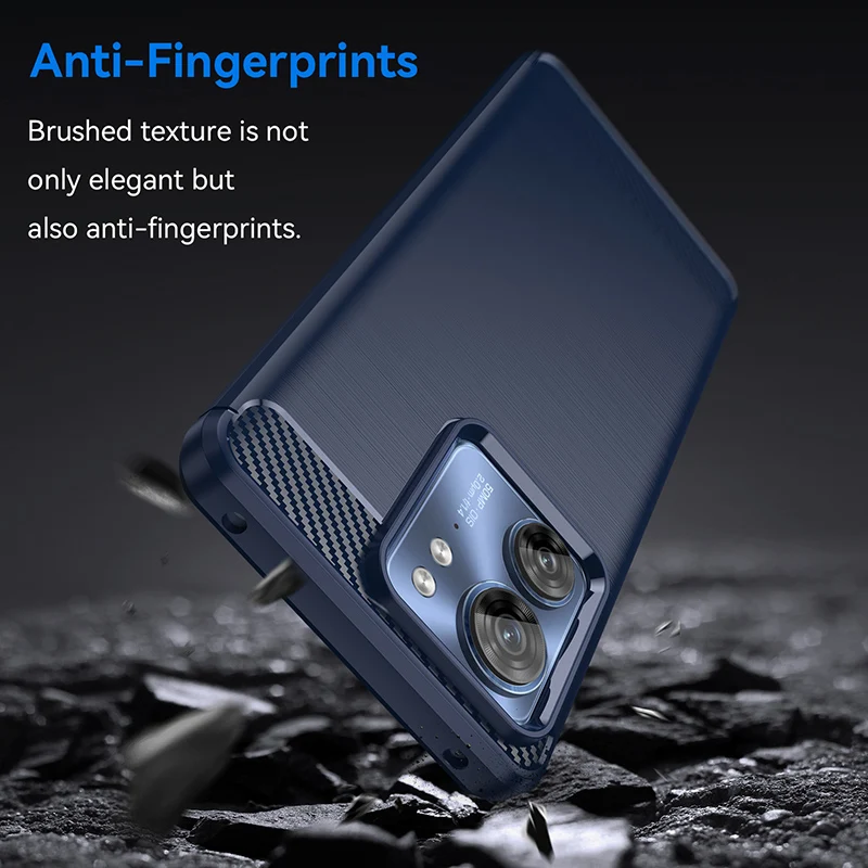 Luxury Carbon Fiber Shockproof TPU Bumper Phone Case Cover
