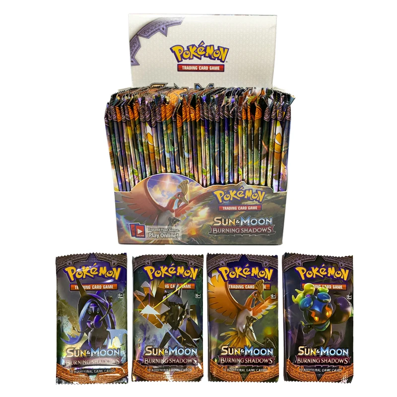 360-324Pcs Pokemon Cards Box TCG Sun Moon Evolutions Pokemon Booster Shinny Card