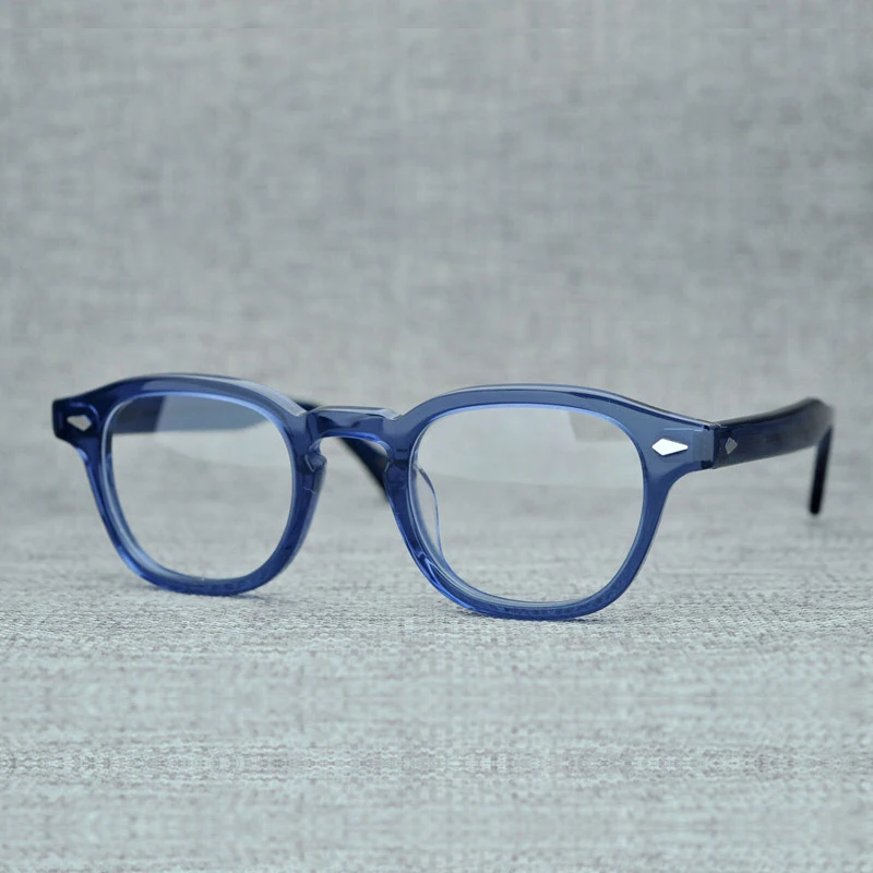 

Eyeglasses Men Women Johnny Depp Lemtosh Glasses Frame Luxury Brand Vintage Acetate Computer Goggles Male Clear Lens With Box