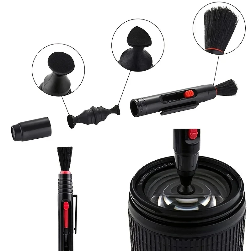 Kit Nettoyage Appareil Photo 6 Pièces - Souffleur Air, Chiffon, Brosse