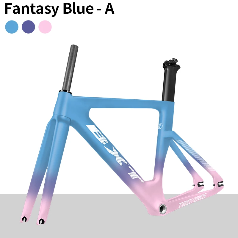 BXT カーボンピストフレーム BXT-シングルスピードトラックカーボンフレーム,固定ギア付き