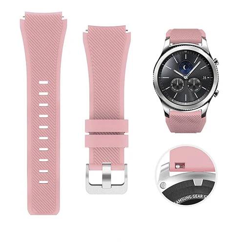 ตัวเลือกสินค้า สายซิลิโคนนาฬิกาสมาร์ทวอช รองรับ Samsung Galaxy Watch 3/4/5 และ Huawei GT 2