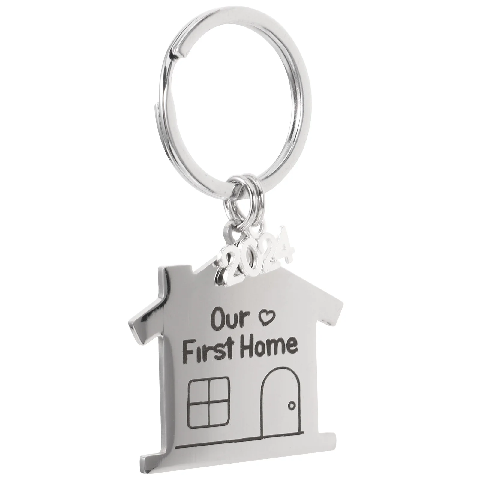 

House Pendant Keychain Housewarming Keychain Metal Keychain Decorative Keychain