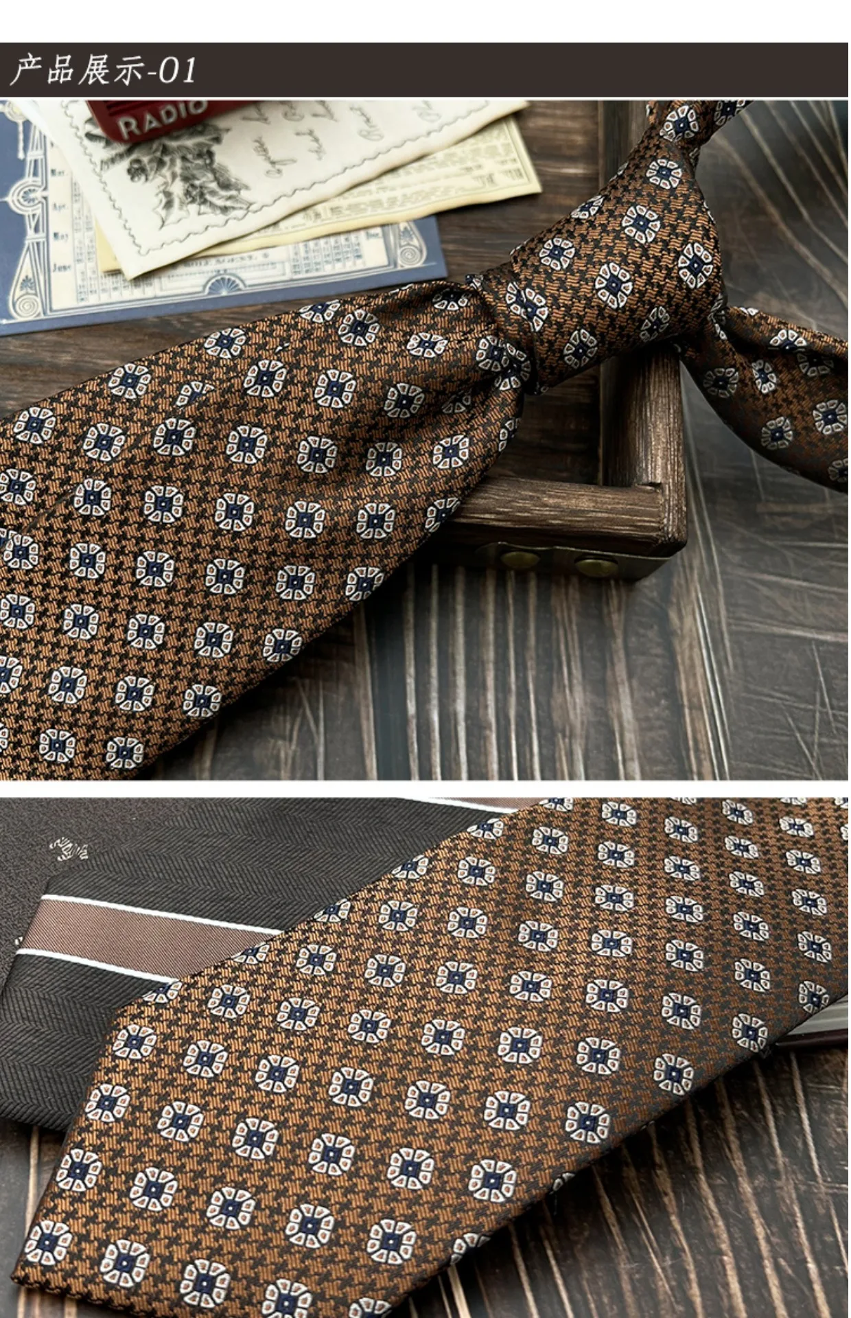 7cm Luxury Red Neckties Formal Paisley Floral Neck Ties For Men Adult Casual Brown Necktie Wedding Groom Accessories Suit Cravat