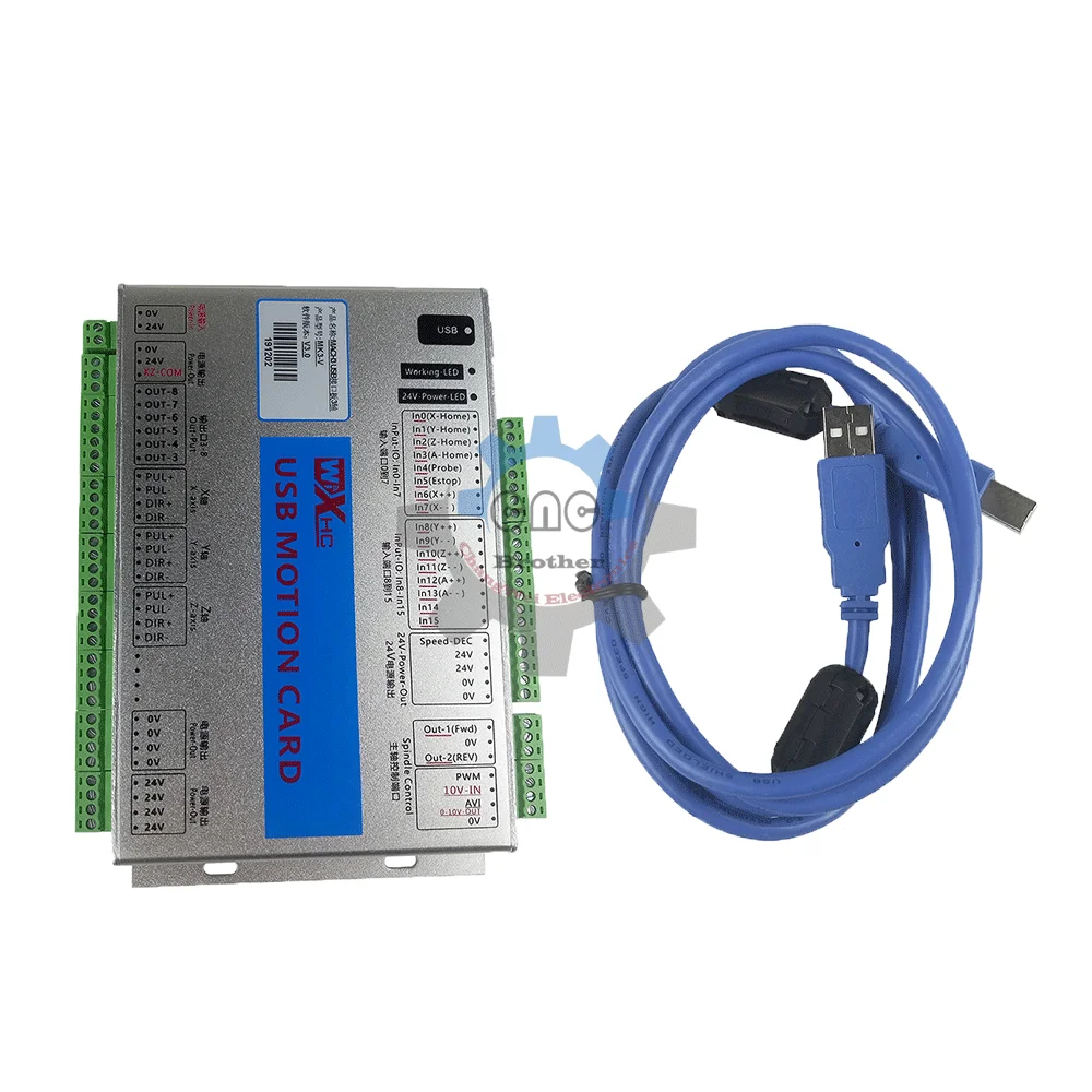 Xhc Usb Port 3/4/6 Axis Mach3 Cnc Motion Control Card Frequenza 2000Khz Controller Breakout Board Per Motore Passo-Passo/Servomotore