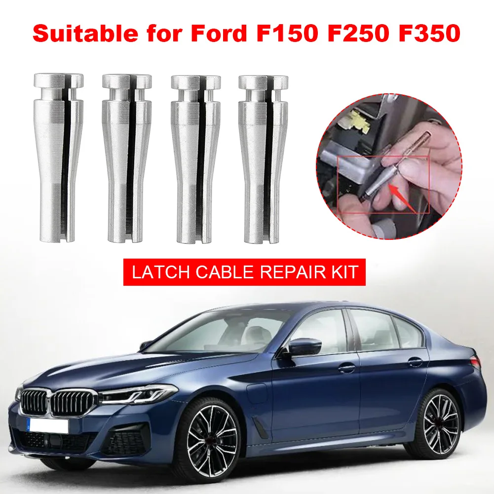 Aluminum Alloy Car Door Latch Cable Silver for Ford Expedition