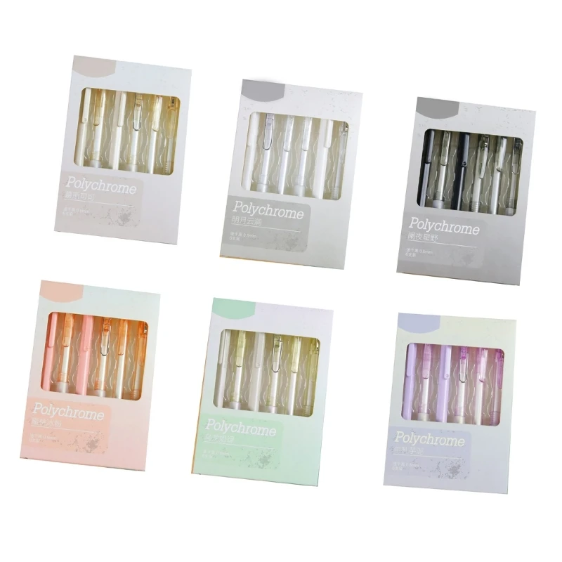 

6x/Set Aesthetic Gel Pen 0.5mm Pen Neutral Pen Retractable Gel Pen Dropship