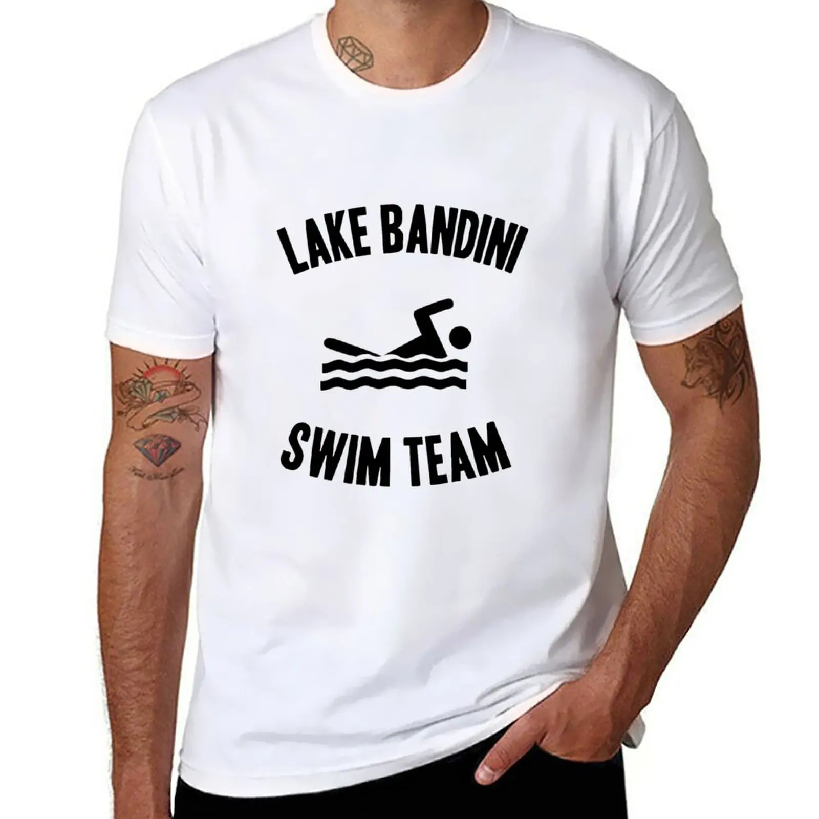 

Мужская футболка для плавания с принтом Lake Bandini