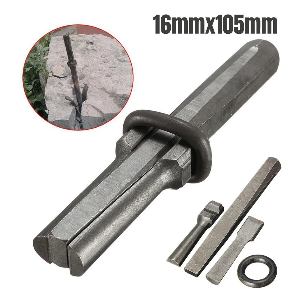 

1pc Stone Splitter 5/8" Plug Wedges Feather Shims Concrete Rock Stone Splitter Hand Tool 16mm For Rock Granite Concrete Tools