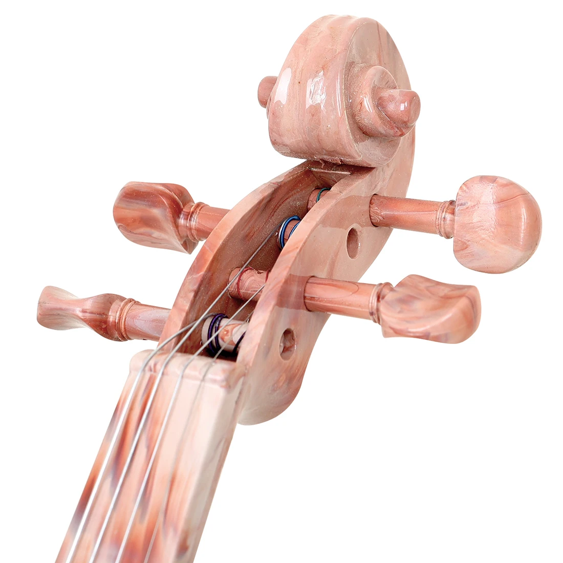 AV-102 4/4 Größe Violine Kunststoffzubehör Popularisieren Violine Weißes Marmormuster für Anfänger Erwachsene Kinder Handgefertigte Violine – Detail 9