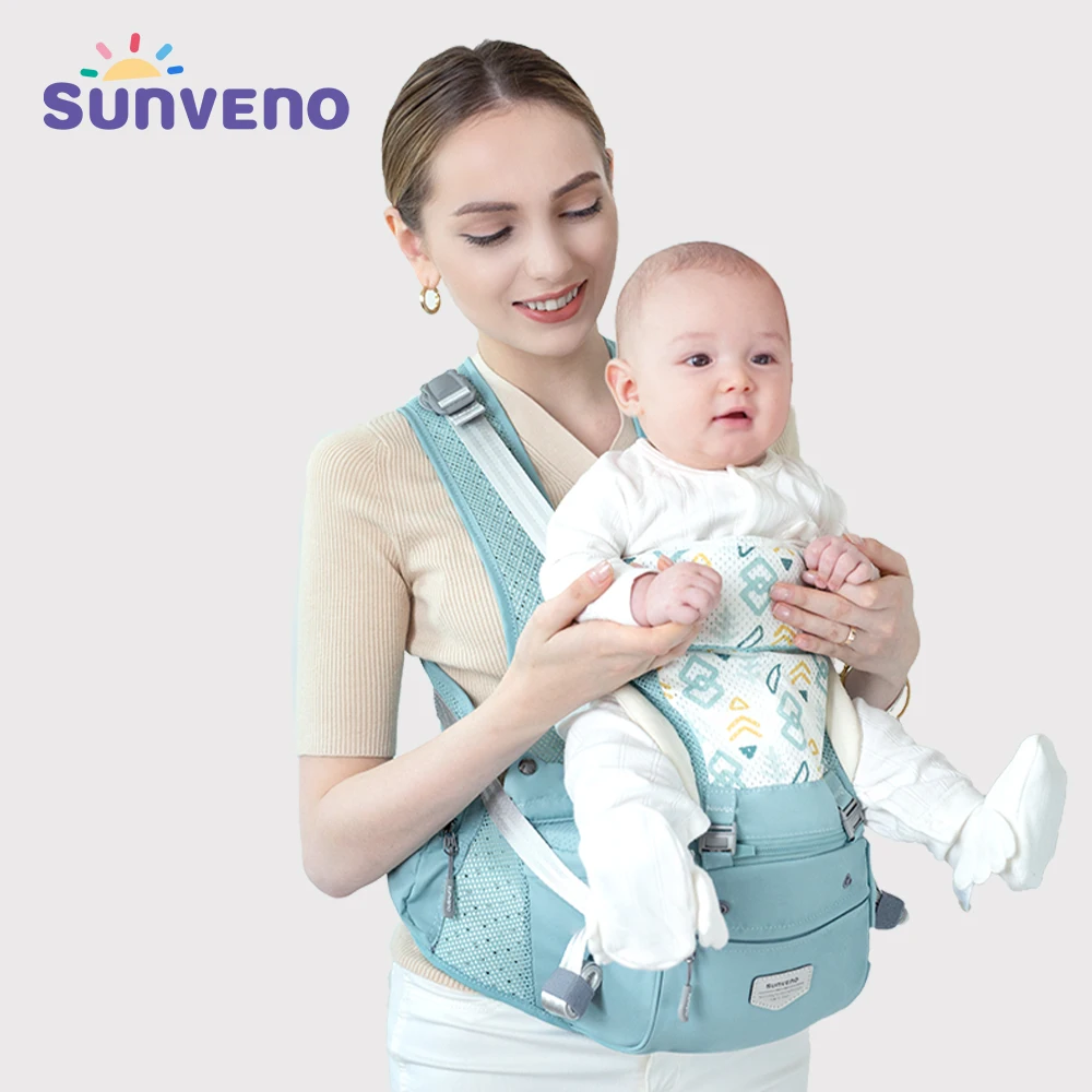 Переноска детская Sunveno дышащая эргономичная слинг кенгуру держатель для бедер