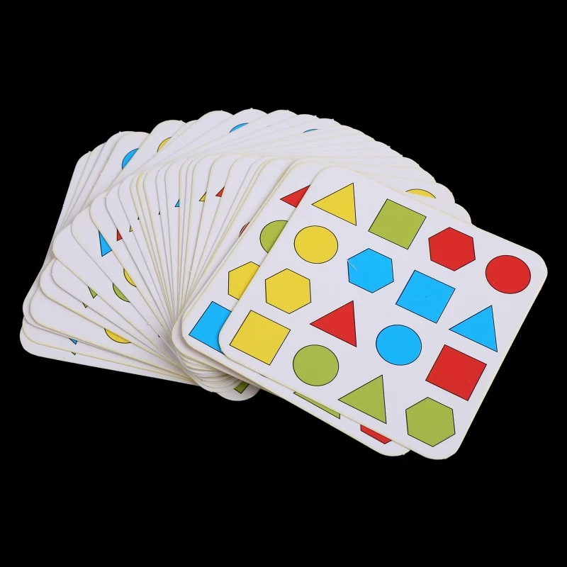 Q6PD Geometric Matching Color Table Game Set for Boys/Girls Birthday