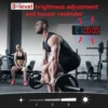 Gym Timer 3.5" Large LED Display Wall Clock Gym Interval Workout Count Down/Up Stopwatch Digital Timer for Fitness Home Timers 6
