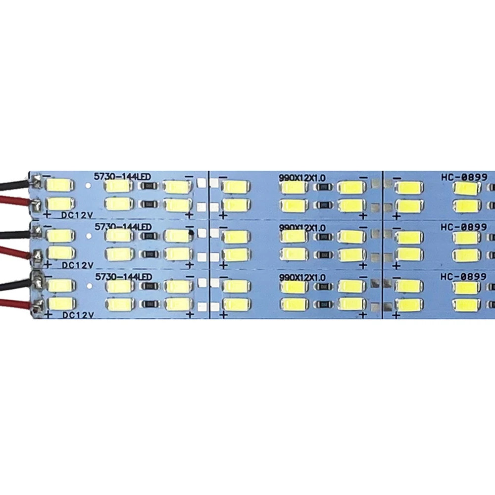 

Светодиодная лента, 50 см, 12 В, стандартная двухрядная, 5630 5730 SMD, 72 светодиода, холодный белый/теплый белый/4000K, Жесткая светодиодная лента