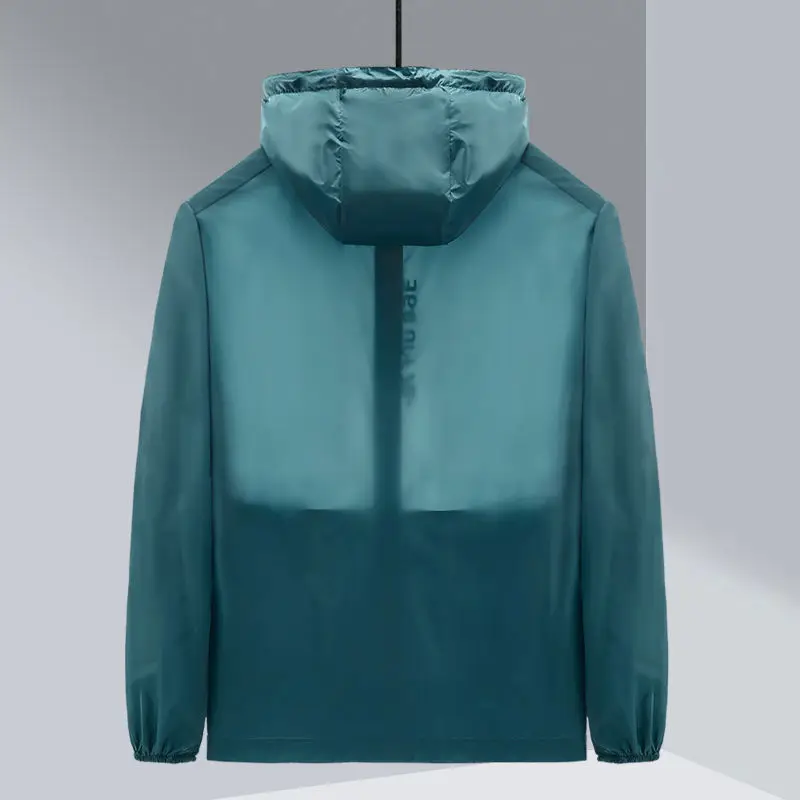 2023 Summer Ice Silk Quick Drying Ultra Thin UV Protection Sun Protection Outdoor Thermal Insulation Couple Hooded Fishing Suit