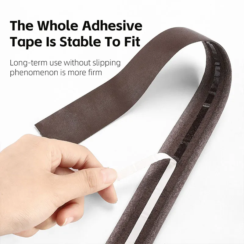 WEST BIKING Real Cowhide Bicycle Handlebar Tape Durable 215cm Bike Bar Tape Cycling Damping Wrap Straps End Plug Accessories