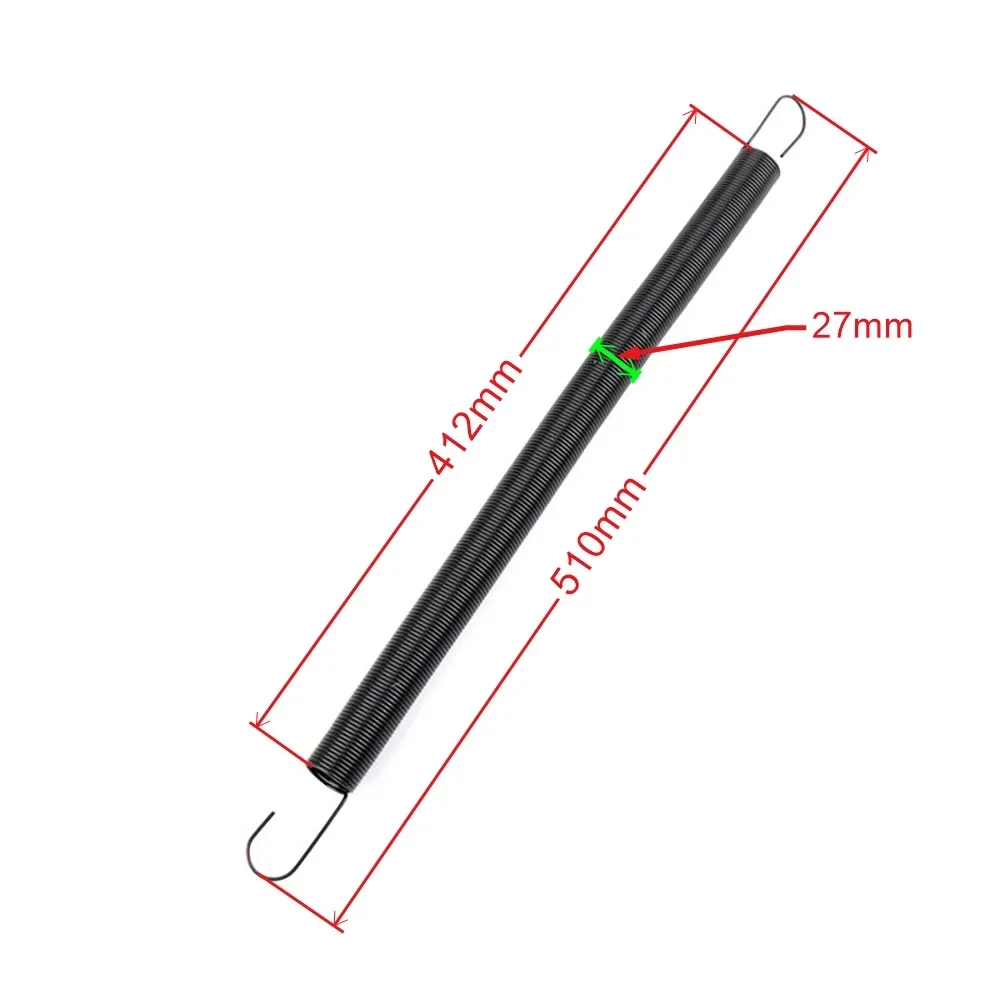 YUNGTAY HITACHI 엘리베이터 홀 문짝 연결 용수철 장력 용수철, 길이 510mm 소프트 장력 용수철, 1 개