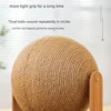 Wooden Cat Scratching Ball 2 In 1 Cat Scratcher Sisal Scratch Board Wear-Resistant Grinding Paw Toy Solid Wood Scraper for Cats 5
