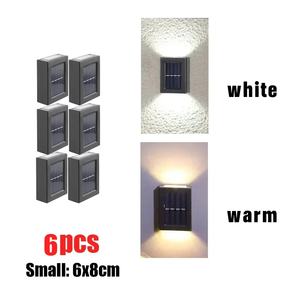 Solar-Powered Outdoor Wall Washer Light - Waterproof Garden & Patio Decor Lamp