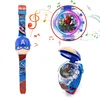 Anime Spider-Man Captain America Toys Digital Watch Glowing with Music  Marvel Watch Anime Action Figures Model Toy Kid Gift 5