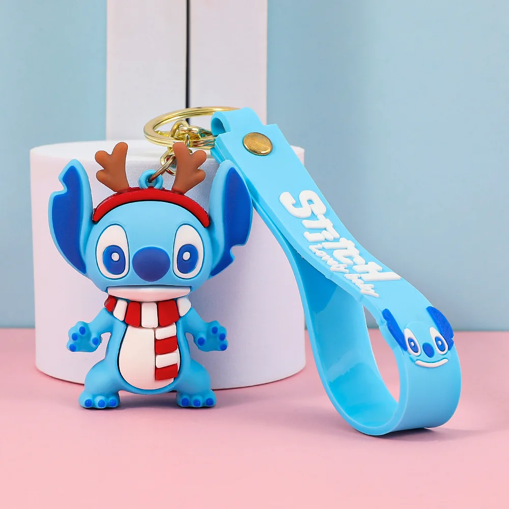Charming Multi-Color Stitch Keychain - Adorable and Durable Anime Accessory