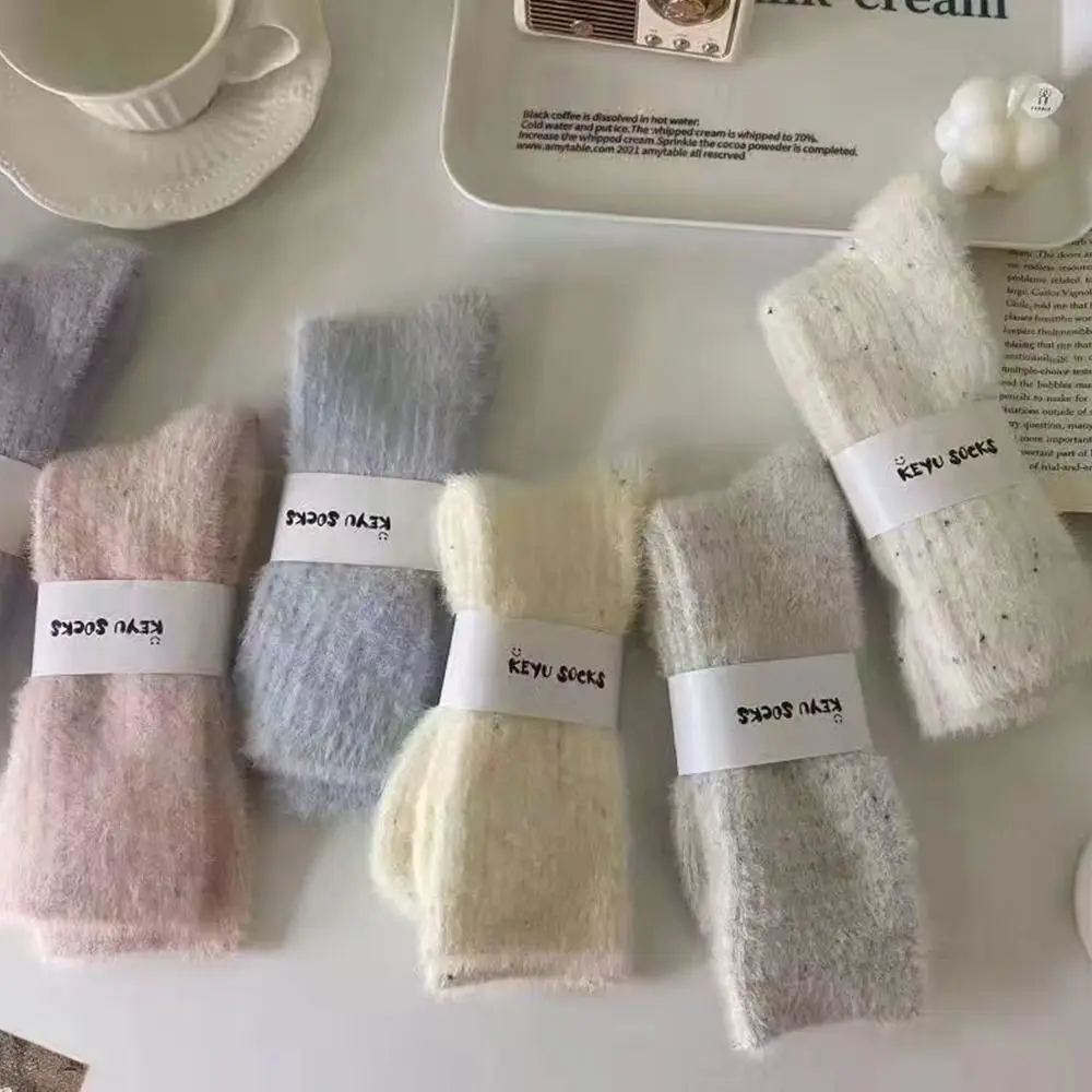 Soft Mink Velvet Winter Socks for Women