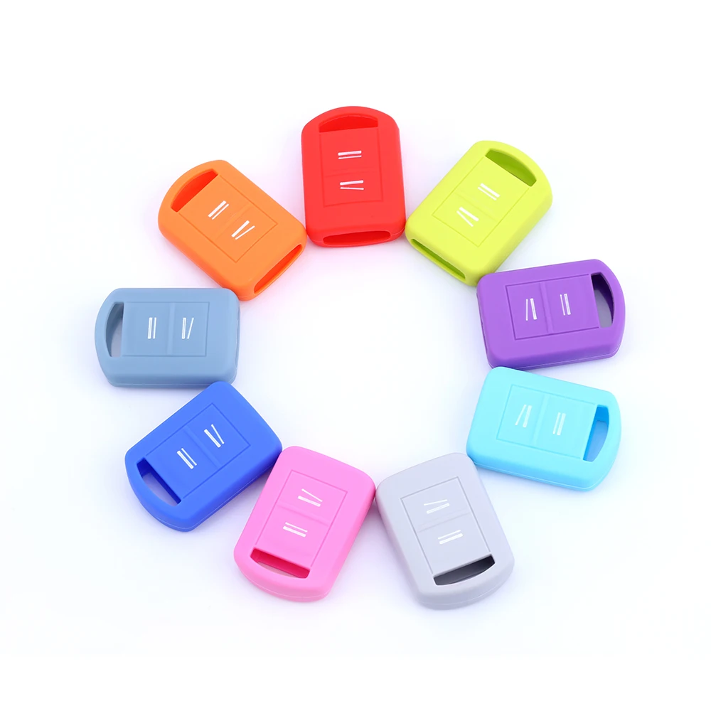 Replacement Silicone Car Key Case Fob Cover For Opel Vauxhall Corsa Agila Meriva Combo 2 Buttons Remote Shell Holder Parts key case key case cover car key shell remote control case cover