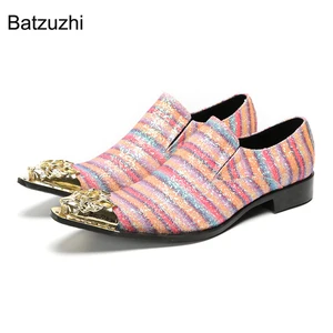 Image for Batzuzhi Italian Type Men's Shoes Slip on Color Sh 