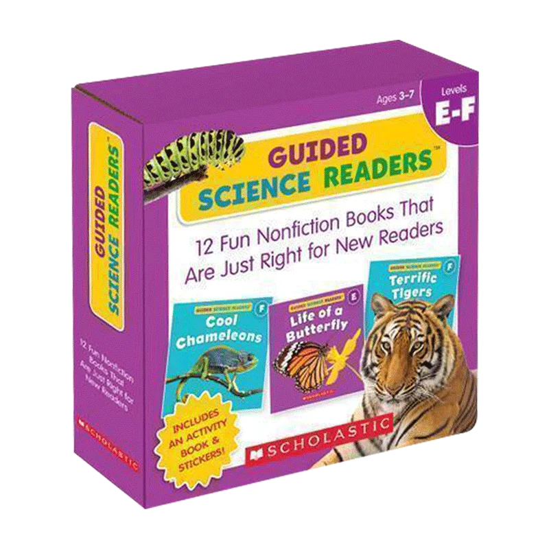 

12books/set Guided Science Readers Level E-F,Children's Popular science picture books aged 3 4 5 6 7,English book 9789811145391