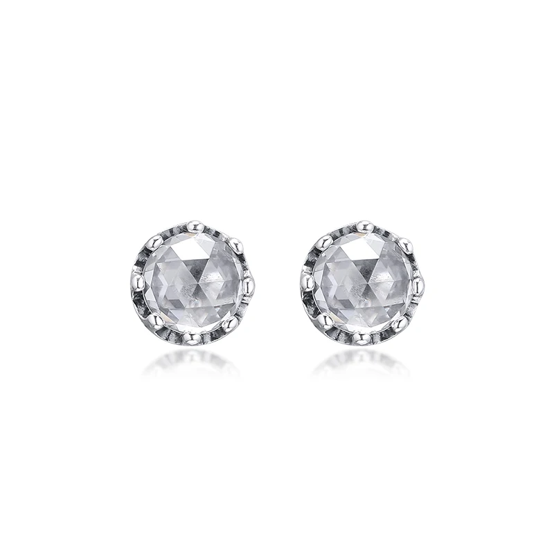 

Earrings For Women Clear Sparkling Crown Crystals Stud Earrings Slopes 925 Silver Earrings Fashion Female Earrings Gift