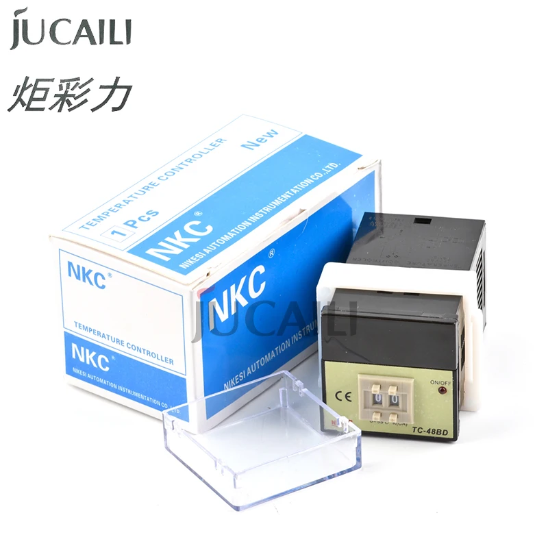 Jucaili Buon Prezzo Della Stampante 2/3 Pulsante Nkc Regolatore Di Temperatura 250V 5A Max Tc-48Bd Per Stampante Di Grande Formato