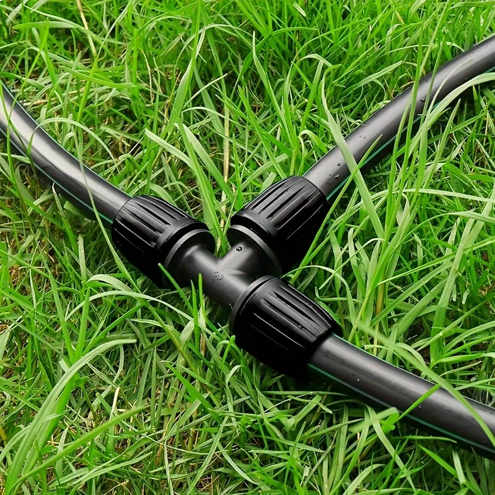 10 Stück 16mm PE-Rohr-Verbindungsstücke 1/2 Zoll Kupplung für Gartenrohre T-Stück Wasserverteiler – Detail 7