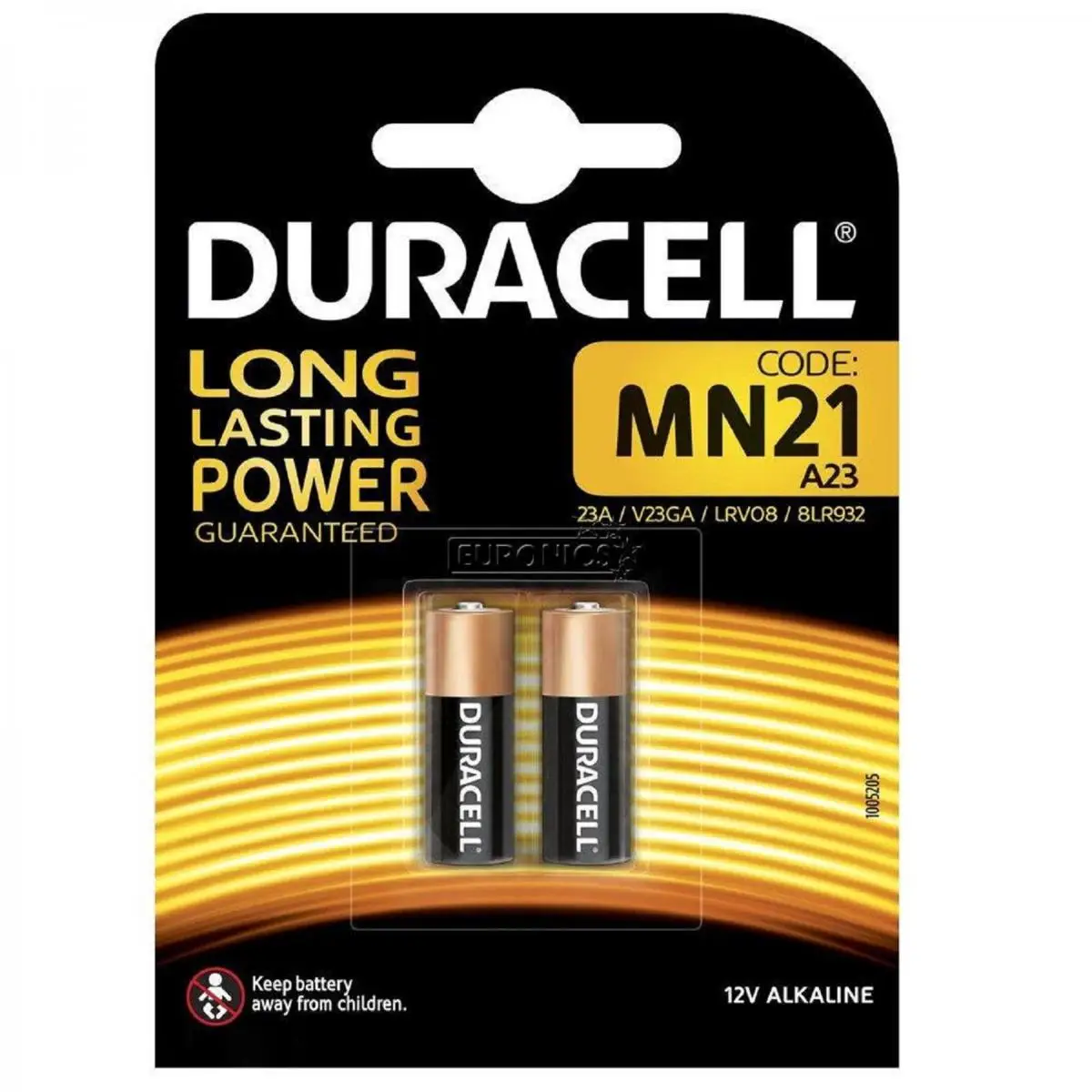 Pilas Duracell bateria original Alcalina Especial MN21 12V blister 2X Unidades