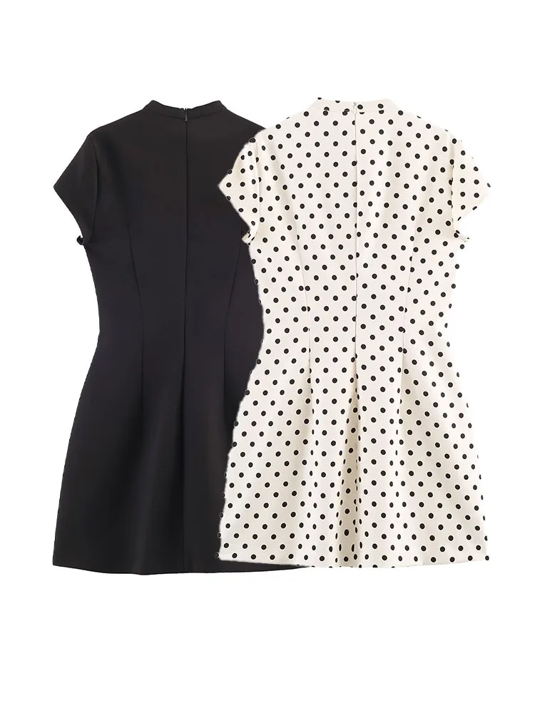 فستان نسائي صيفي قصير متعدد الاستخدامات بلونين مع...