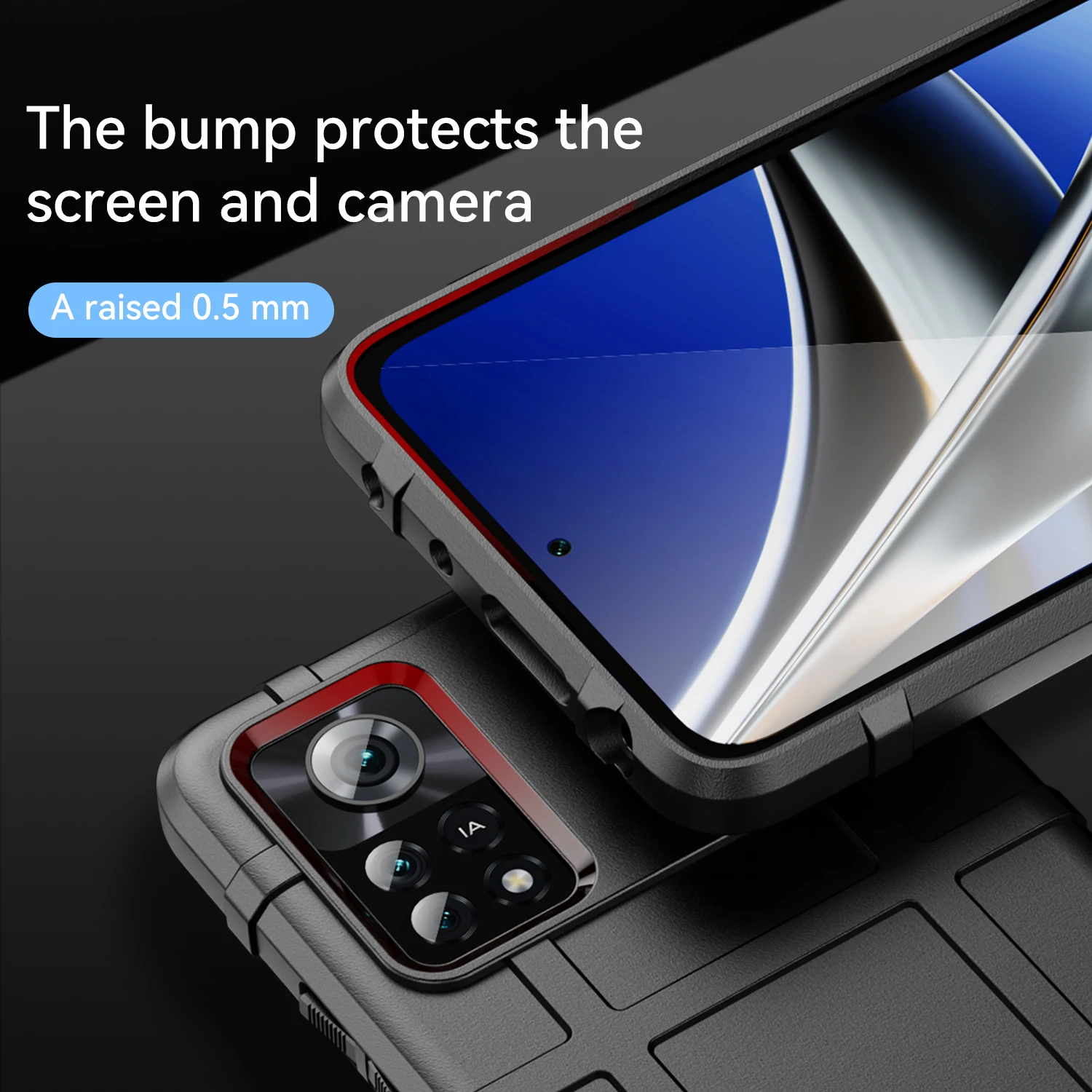 Soft Shield Anti-Knock Matte Back Cover – Enhanced Armor Phone Case